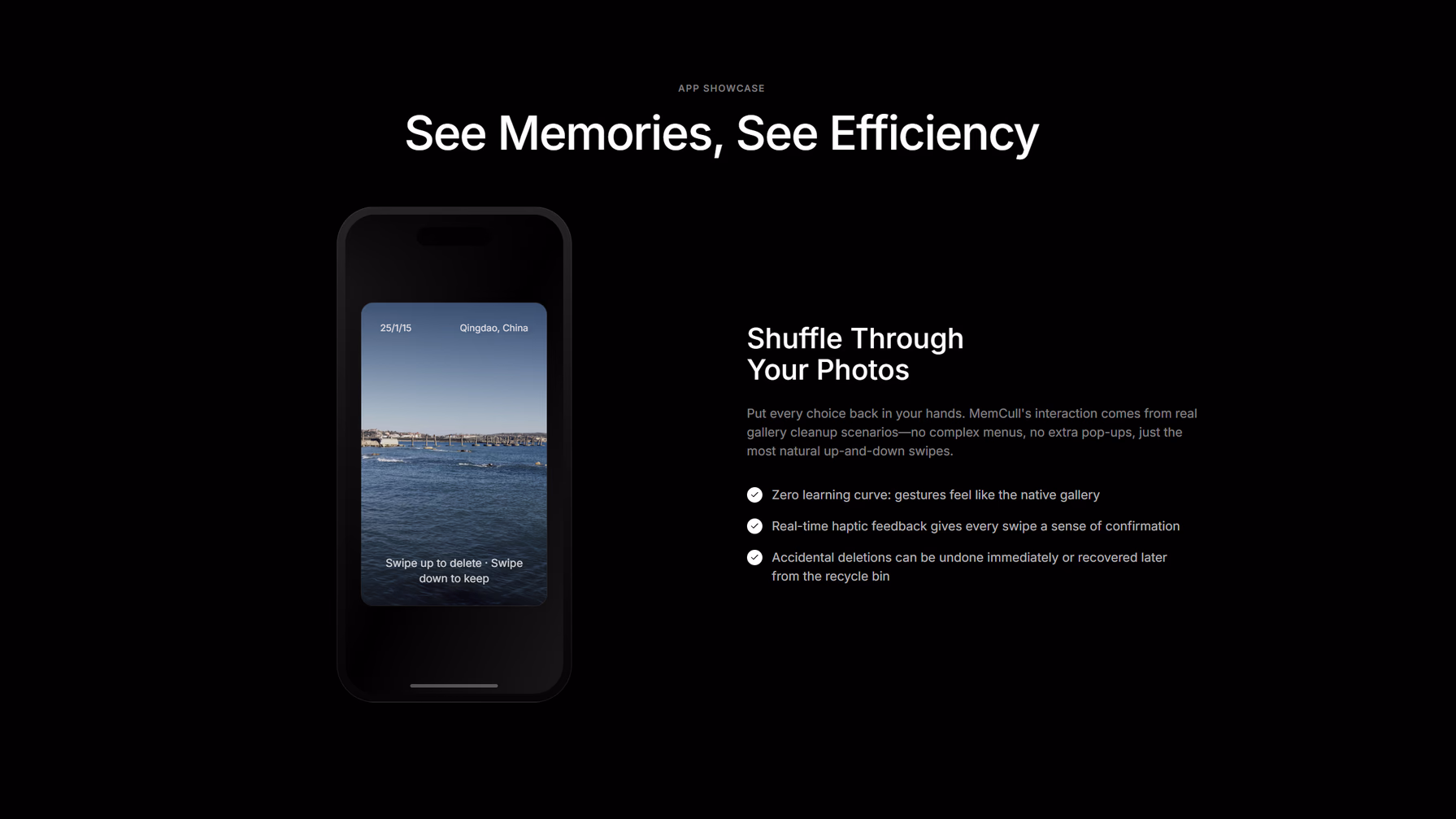 MemCull app preview
